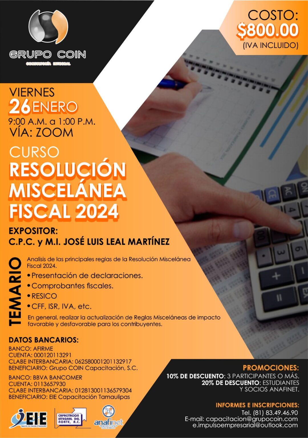 Curso «Resolución Miscelanea Fiscal 2024»